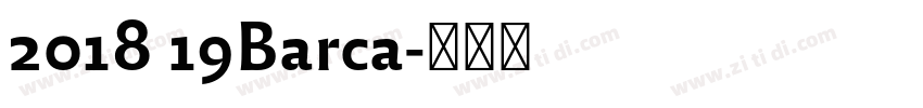 2018 19Barca字体转换